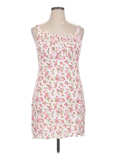 Pre-owned Justify Casual Dress In White