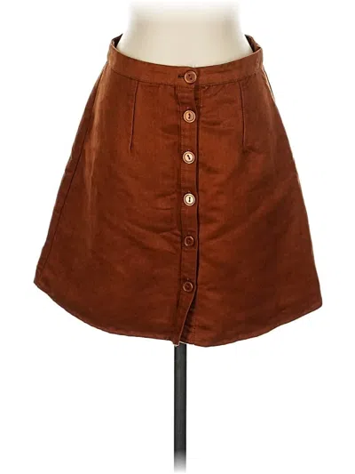 Pre-owned Justify Casual Skirt In Brown