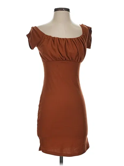 Pre-owned Justify Cocktail Dress In Brown