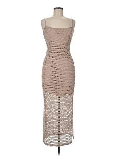 Pre-owned Justify Cocktail Dress In Tan