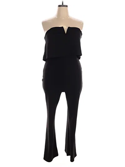 Pre-owned Justify Jumpsuit In Black
