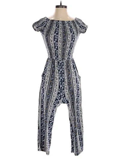 Pre-owned Justify Jumpsuit In Blue