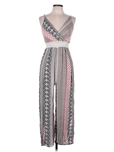 Pre-owned Justify Jumpsuit In Pink