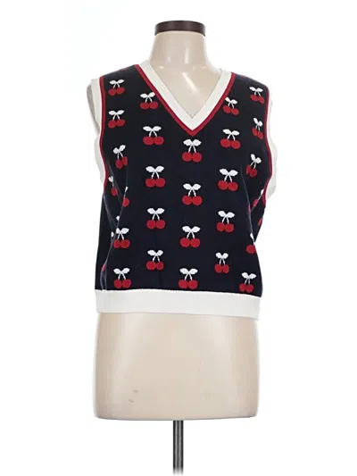 Pre-owned Justify Sleeveless Top Red V-neck Tops