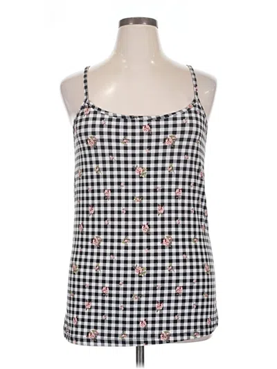 Pre-owned Justify Tank Top Black Square Neckline Tops