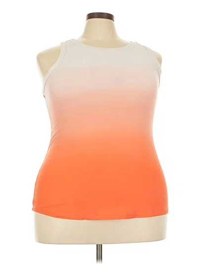 Pre-owned Justify Tank Top Orange Halter Neckline Tops