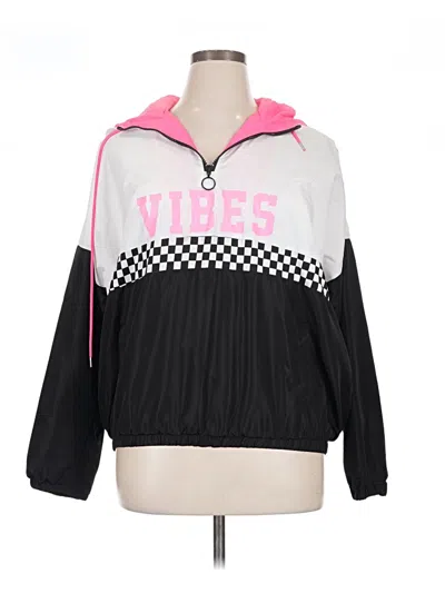 Pre-owned Justify Windbreaker Jacket In Pink