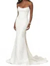 Justin Alexander Sweetheart Wedding Gown In Ivory In White