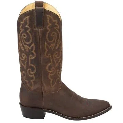Pre-owned Justin Boots Buck 13" Round Toe Cowboy Mens Brown Casual Boots 2253