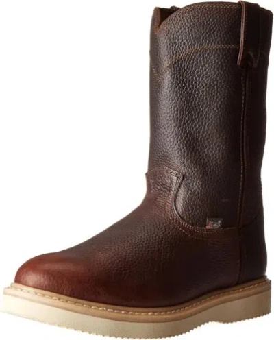 Pre-owned Justin Boots Justin Original Work Boots Men's Premium Wk Boot In Tan