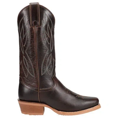 Pre-owned Justin Boots Mayberry Embroidered Square Toe Cowboy Womens Brown Casual Boots C
