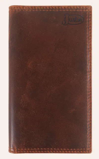 Justin Brown Oiled Leather Rodeo Wallet