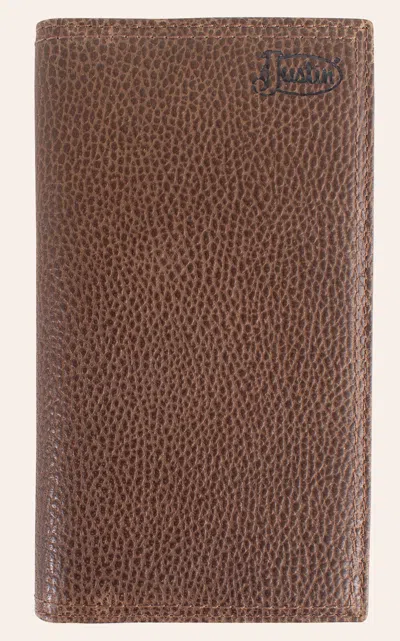 Justin Brown Pebbled Leather Rodeo Wallet
