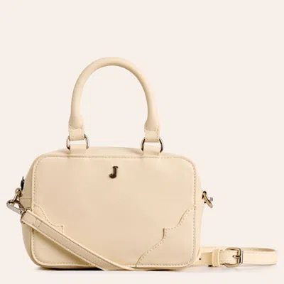 Justin Ivory Top Handle Mini Crossbody Bag In Brown