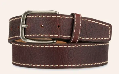 Justin Men's Brown Bison Classic Western Belt