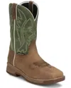 Justin Men's Nano Composite Toe Oil And Slip Resist Boot - Medium In Brown In Brown