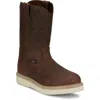 Justin Men's Ram Work Boot - Medium In Pecan Brown In Brown