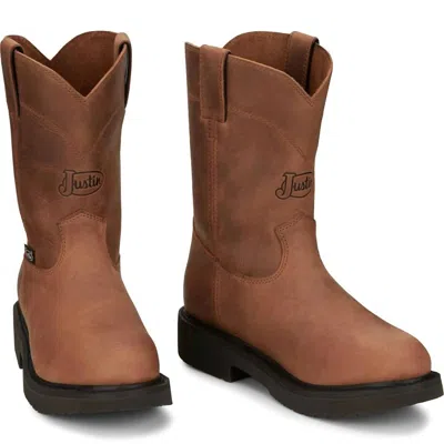 Justin Men's Round-up 10 In Aged Bark In Multi