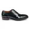 Justin Reess Men's Patent Leather Brogue Formal Shoes - Harry In Green