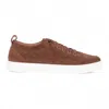 Justin Reess Mens Brown Suede Leather Trainers Sneakers - Josh In Brown