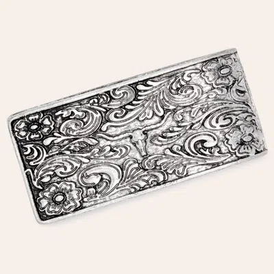 Justin Silver Longhorn Money Clip