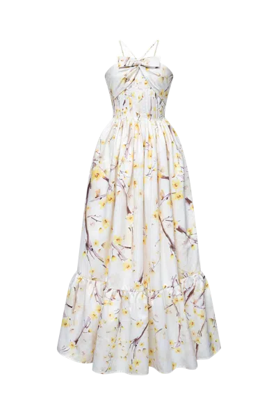 Justin Tong Denny Dress In White