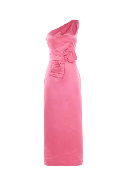 Justin Tong Siren Gown In Flamingo Pink