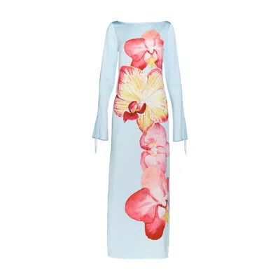 Justin Tong Women's Blue Rye Dress