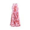Justin Tong Women's Pink Adrift Strapless Dress In Multi