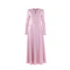 Justin Tong Women's Pink Oxford Loch Dress In Pink
