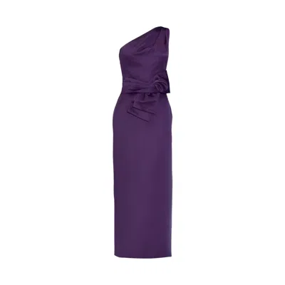 Justin Tong Women's Purple Siren Gown In Amethyst