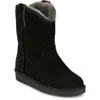 Justin Women's Heidi Suede Shearling Boots In Black In Black