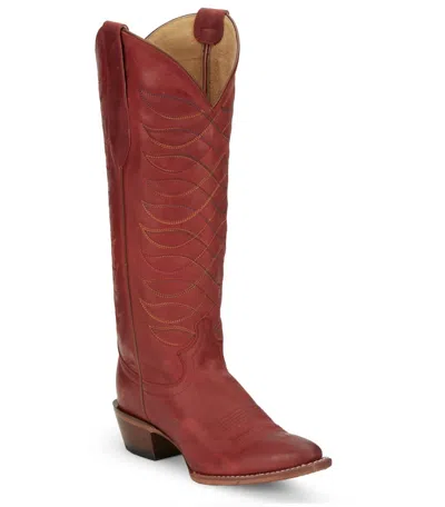 Justin Women's Whitley Western Boots - B/medium Width In Red In Brown