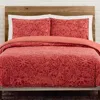 Justina Blakeney Birds And Bees Duvet Cover Set, Queen In Red