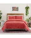 Justina Blakeney Birds Bee Cotton Sateen Duvet Cover Sets In Red