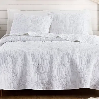 Justina Blakeney Hamsa Quilt Set, King In Cloud