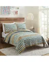 Justina Blakeney Hypnotic 3pc Quilt Set In Blue