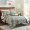 Justina Blakeney Hypnotic Quilt Set, Full/queen In Blue