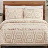 Justina Blakeney Hypnotic Quilt Set, King In Cream