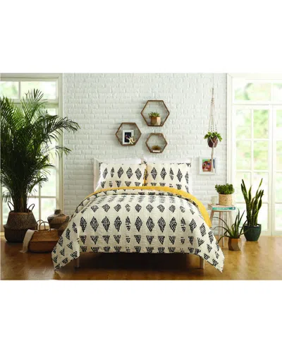 Justina Blakeney Prosperity 3pc Quilt Set In White