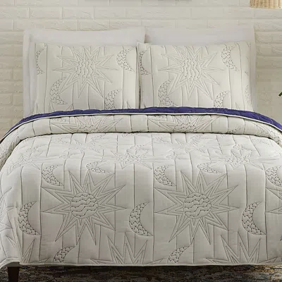 Justina Blakeney Sun & Moon Quilt Set, Twin In Natural