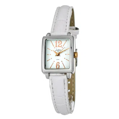 Justina Leather Dress Women's Watch In Silver