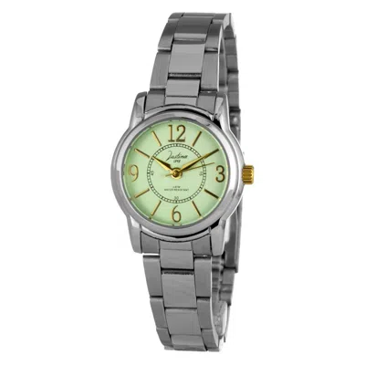 Justina Stainless Steel Dress Women's Watch In Silver