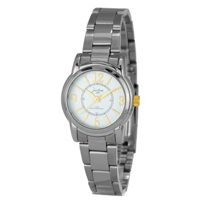 Justina Stainless Steel Dress Women's Watch In Silver