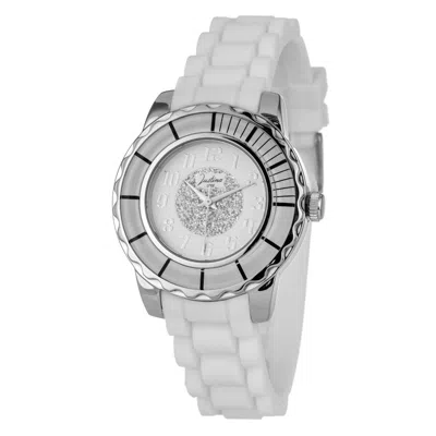 Justina White Rubber Sport Women's Watch