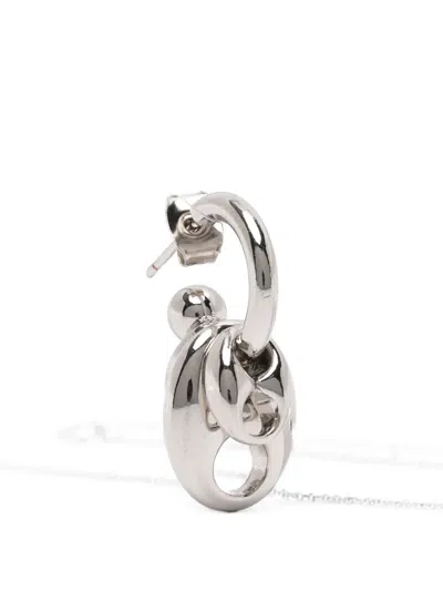 Justine Clenquet Akari Hoop Earrings In Silver