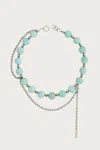 Justine Clenquet Alabama Choker In Silver In Blue