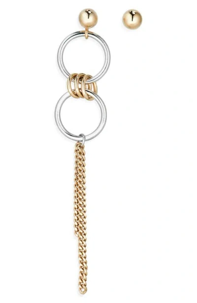 Justine Clenquet Amy Mismatched Earrings In Gold