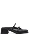 Justine Clenquet Andie Snakeprint 65mm Mules In Black