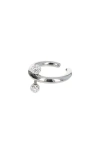Justine Clenquet Azel Crystal Ring In Silver